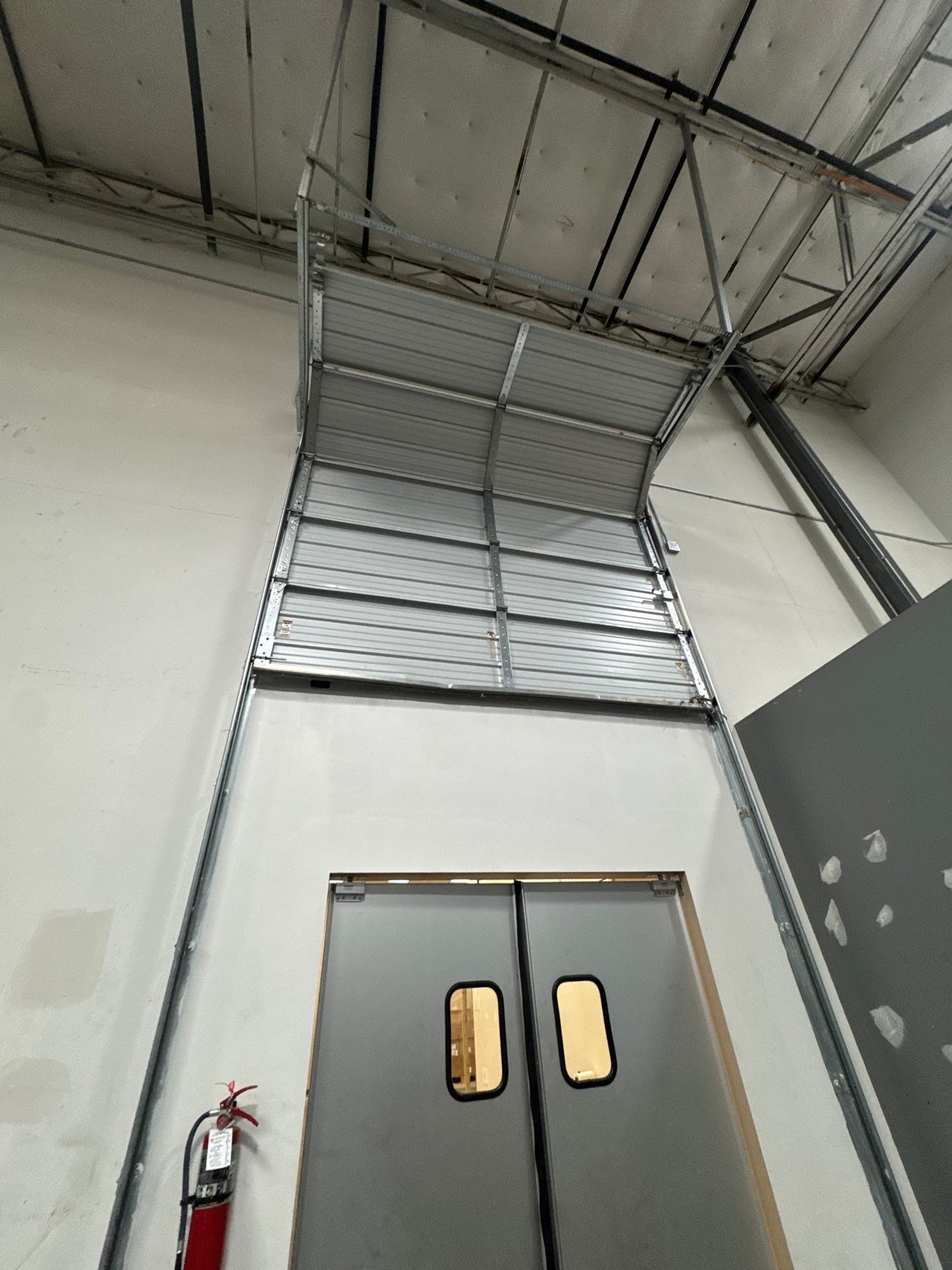 Loading dock area of the Élan Beauté space before renovation